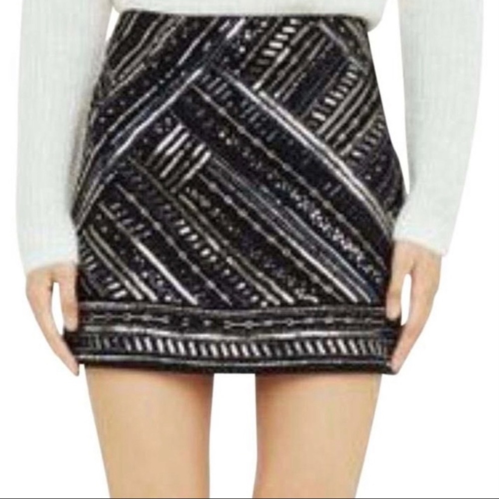 Club Monaco Malvinia Sequin Mini Skirt